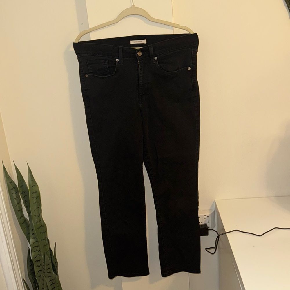 Levi Strauss & Co | Black Straight Leg Denim Jean